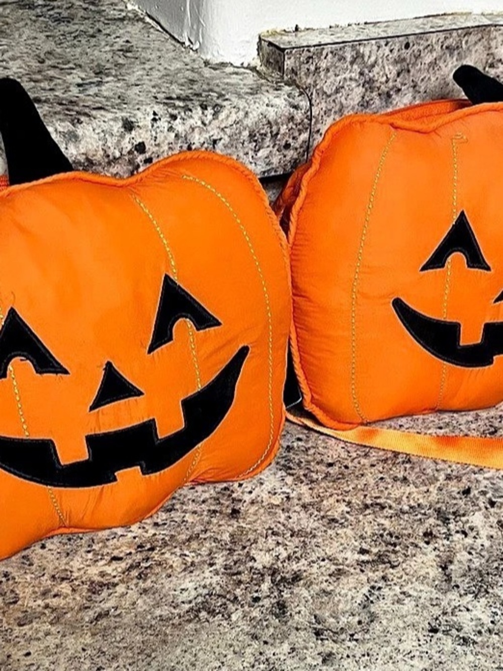 Way to Celebrate Halloween Treat Bag Pumpkin Orange & Black